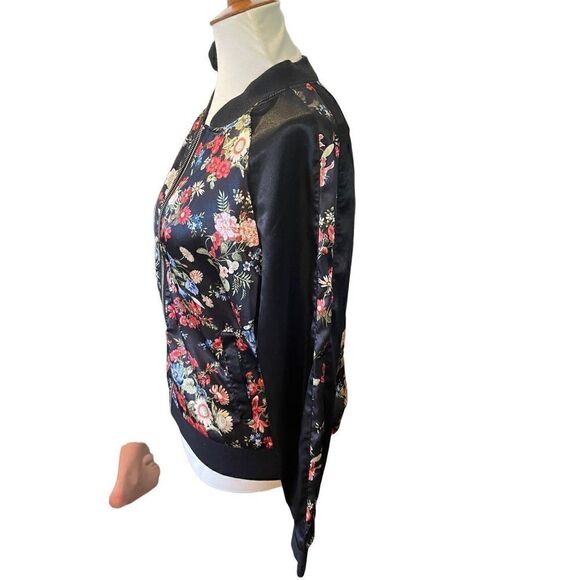 No Boundaries Multi-Color Floral Long Sleeve Full Zip Jacket Size L (11-13) Juni - Picture 8 of 10